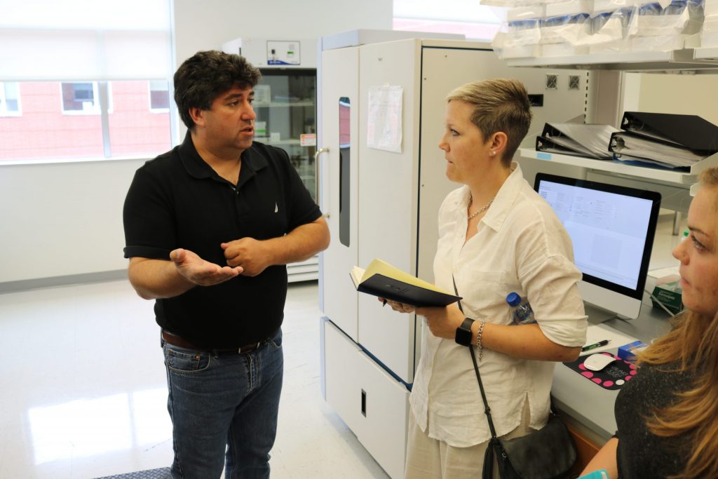 Lyndsay Hodge at Research Facility
