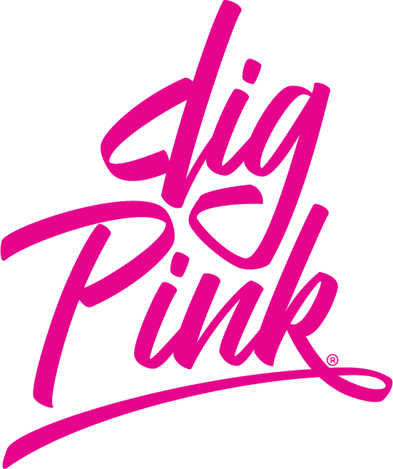 Dig Pink Stacked Logo